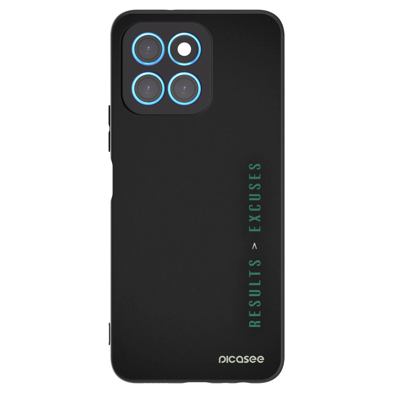 Picasee Honor X8 5G Hülle - Schwarzes Silikon - Results x Excuses