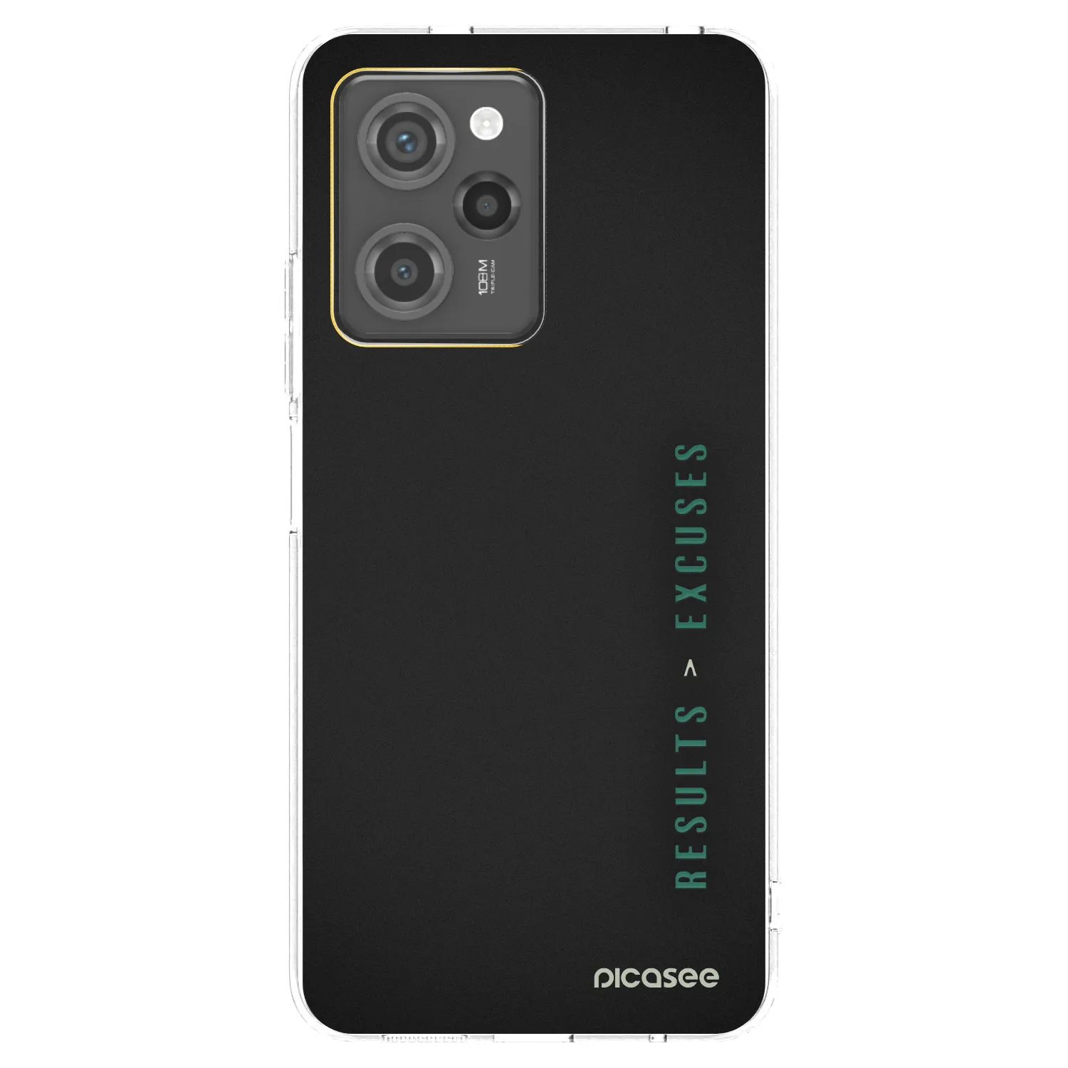 Picasee Xiaomi Poco X5 Pro Hülle - Schwarzes Silikon - Results x Excuses