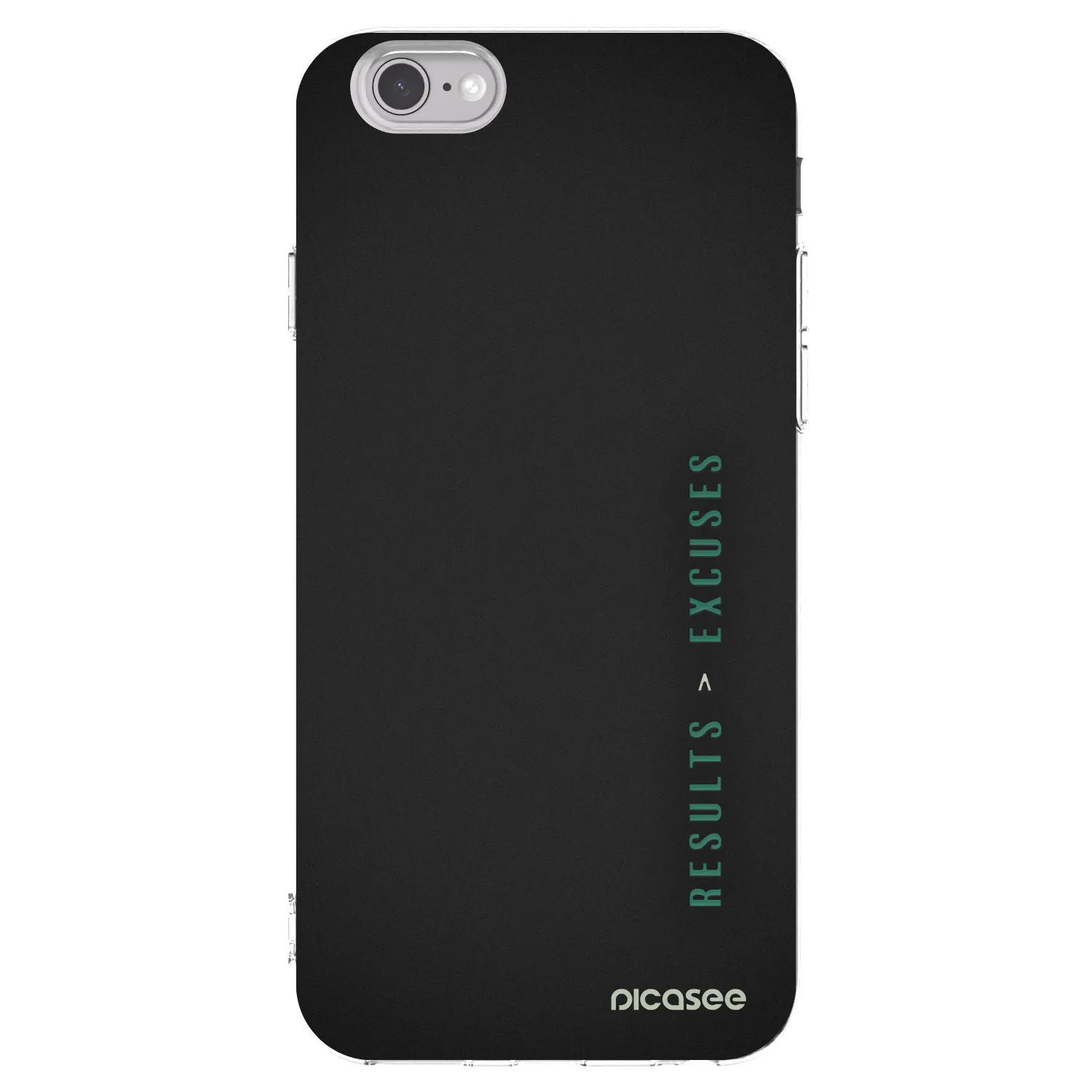 Picasee Apple iPhone 6/6S Hülle - Transparentes Silikon - Results x Excuses