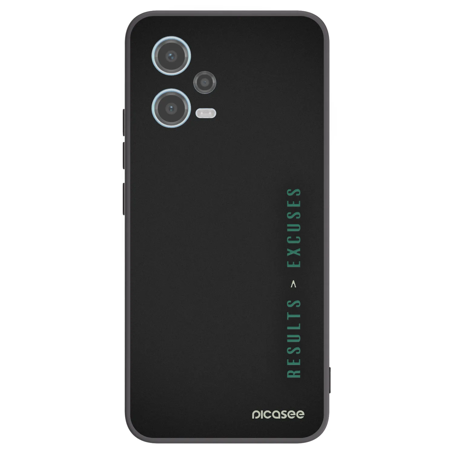 Picasee Xiaomi Redmi Note 12 5G Hülle - Schwarzes Silikon - Results x Excuses