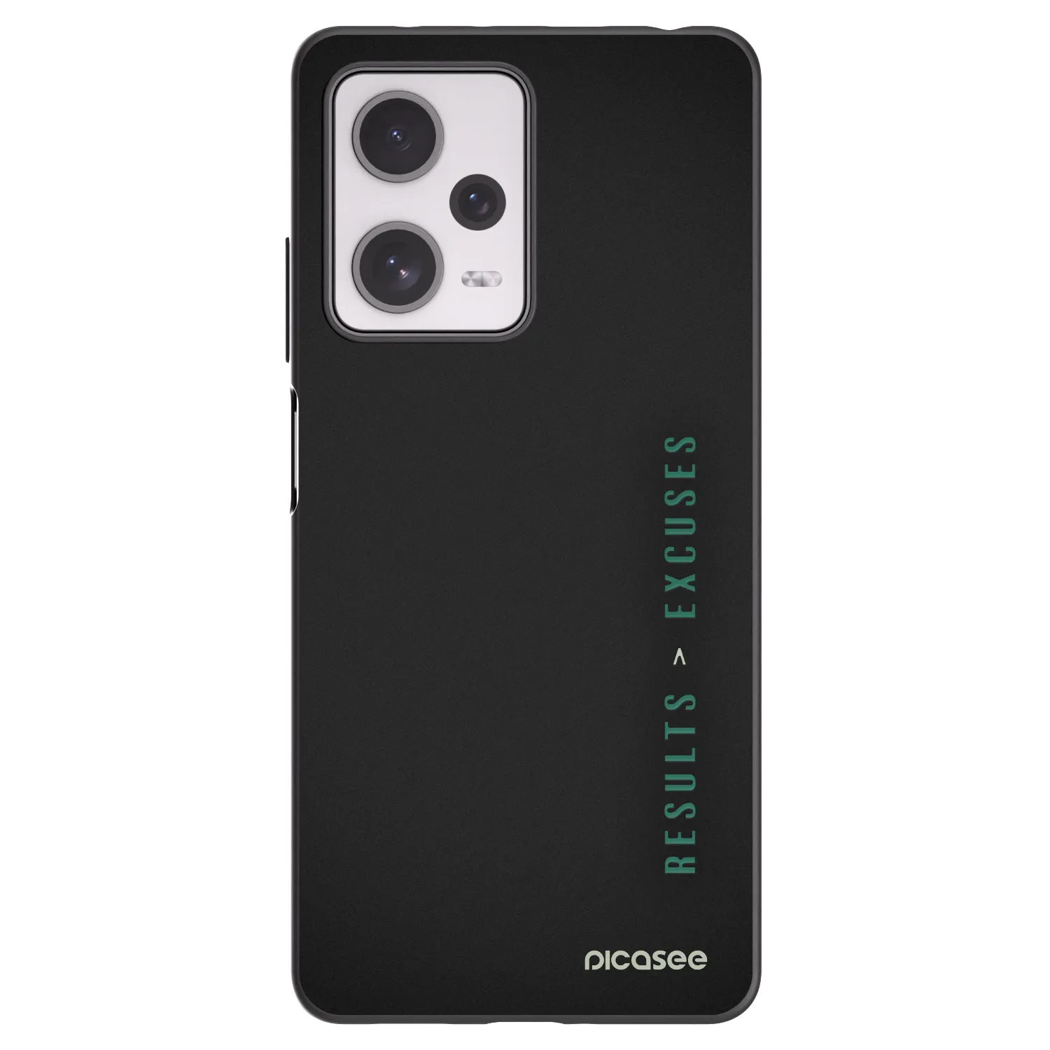 Picasee Xiaomi Redmi Note 12 Pro+ 5G Hülle - Schwarzes Silikon - Results x Excuses