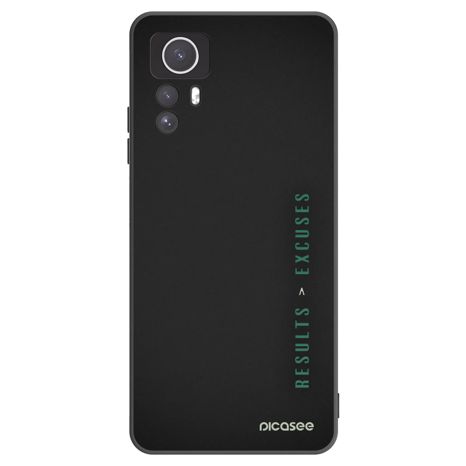Picasee Xiaomi Redmi Note 12S Hülle - Schwarzes Silikon - Results x Excuses