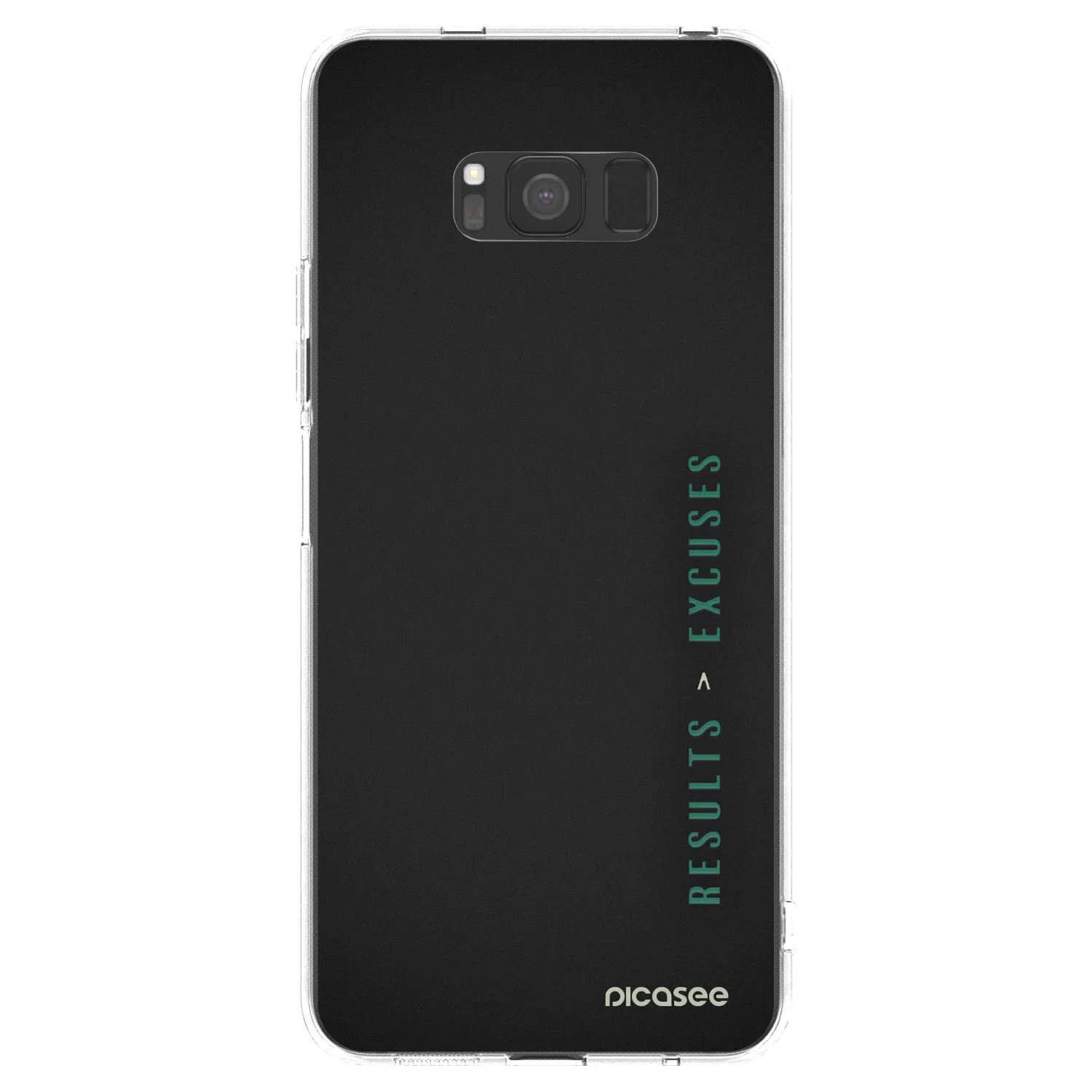 Picasee Samsung Galaxy S8 G950F Hülle - Transparentes Silikon - Results x Excuses