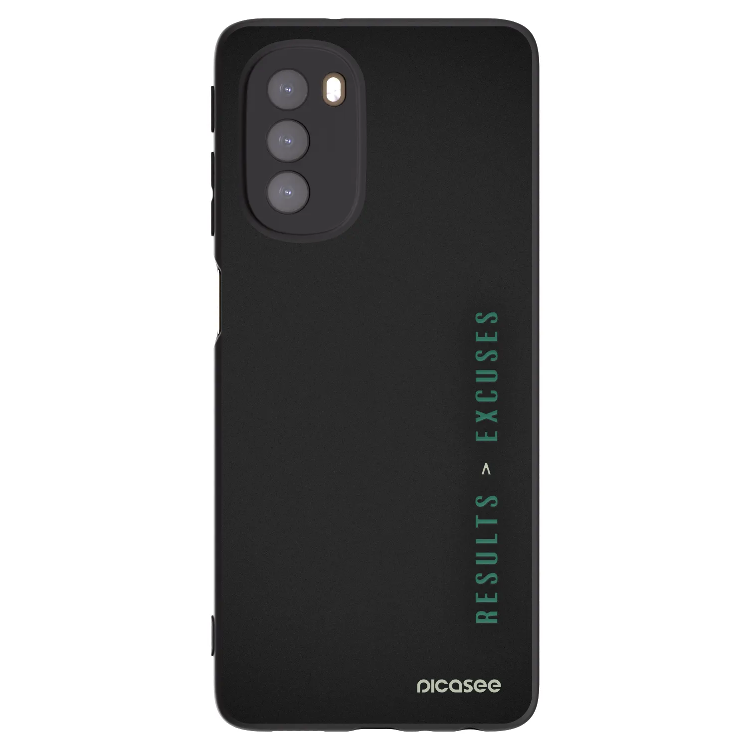 Picasee Motorola Moto G51 Hülle - Schwarzes Silikon - Results x Excuses
