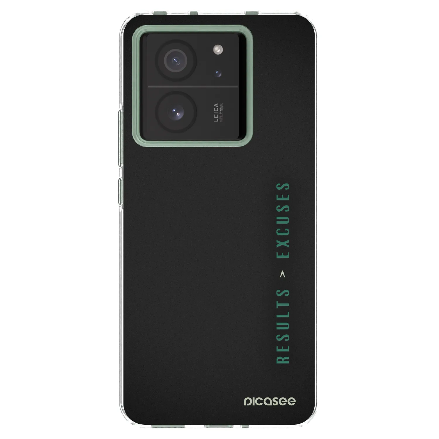 Picasee Xiaomi 13T Pro Hülle - Transparentes Silikon - Results x Excuses
