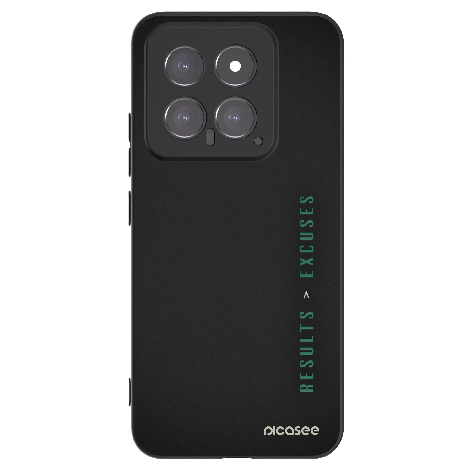 Picasee Xiaomi 14 Hülle - Schwarzes Silikon - Results x Excuses