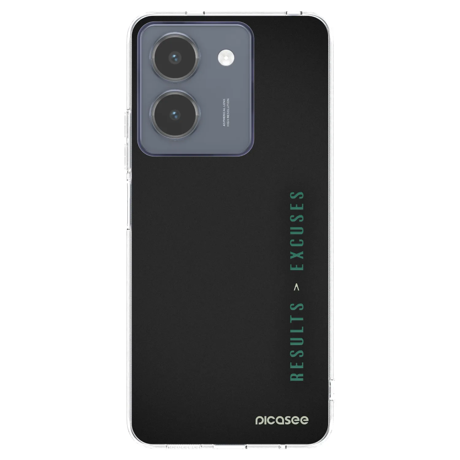 Picasee Vivo Y36 4G Hülle - Transparentes Silikon - Results x Excuses