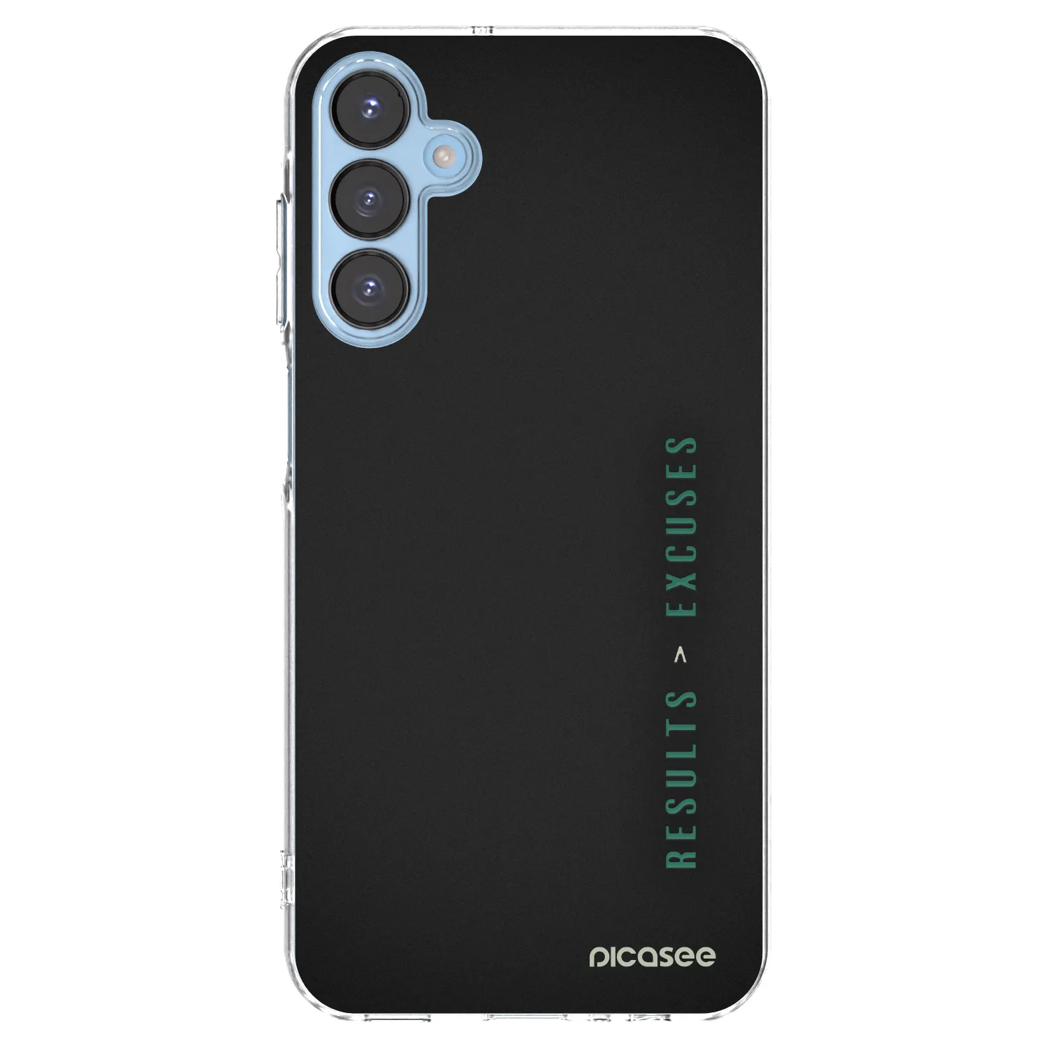 Picasee Samsung Galaxy A15 A156B 5G Hülle - Transparentes Silikon - Results x Excuses
