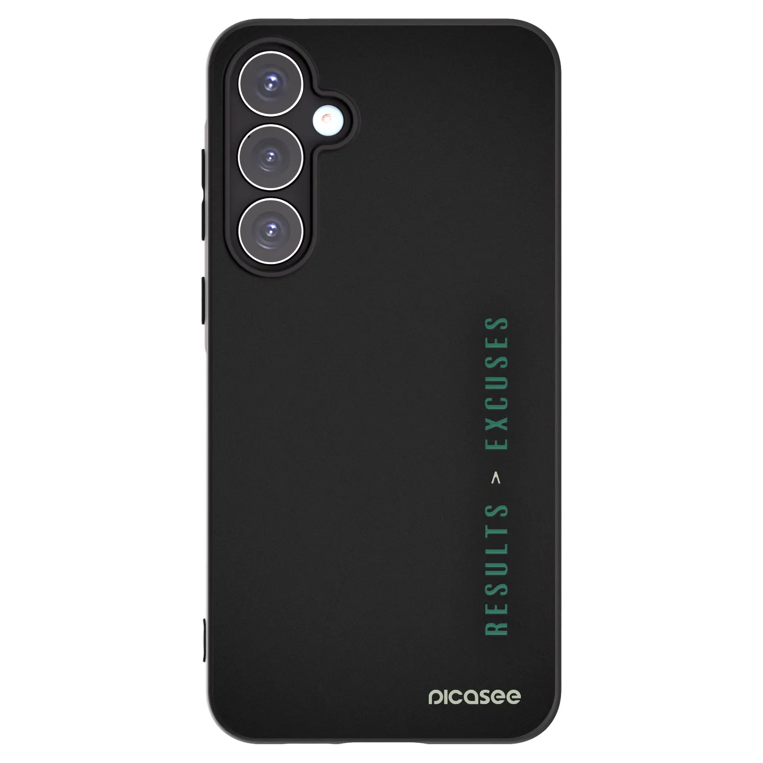 Picasee Samsung Galaxy A55 5G A556B Hülle - Schwarzes Silikon - Results x Excuses