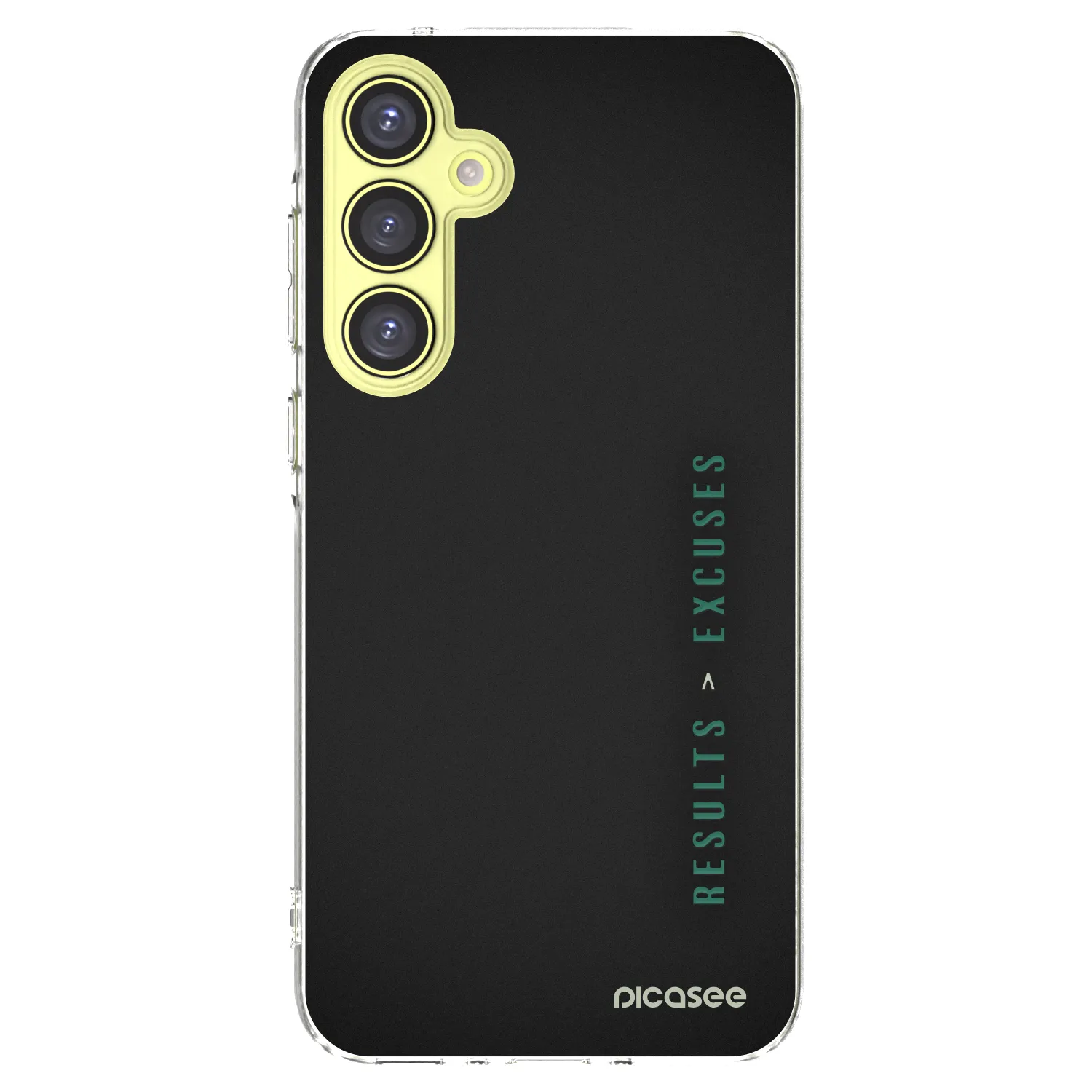 Picasee Samsung Galaxy A35 5G A356B Hülle - Transparentes Silikon - Results x Excuses