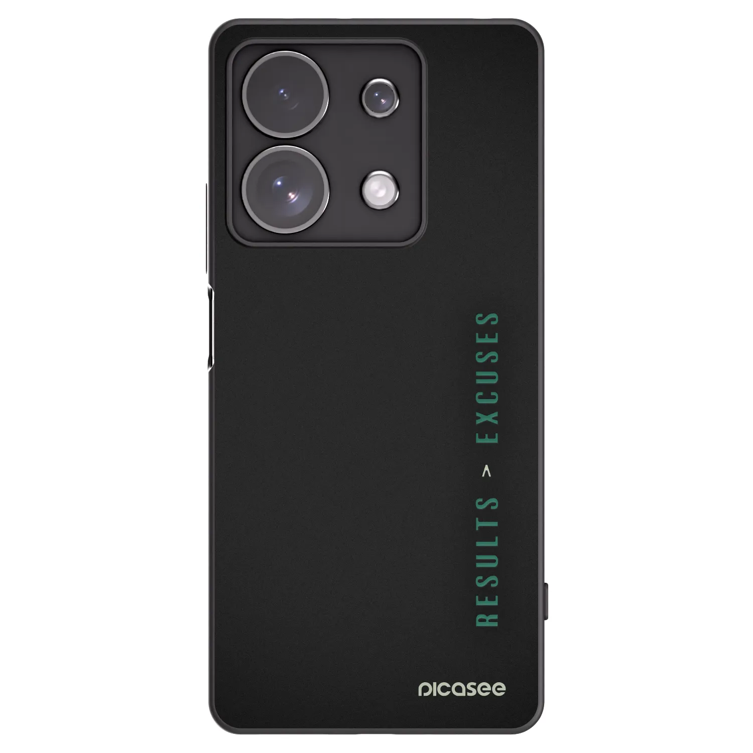 Picasee Xiaomi Redmi Note 13 Pro 4G Hülle - Schwarzes Silikon - Results x Excuses