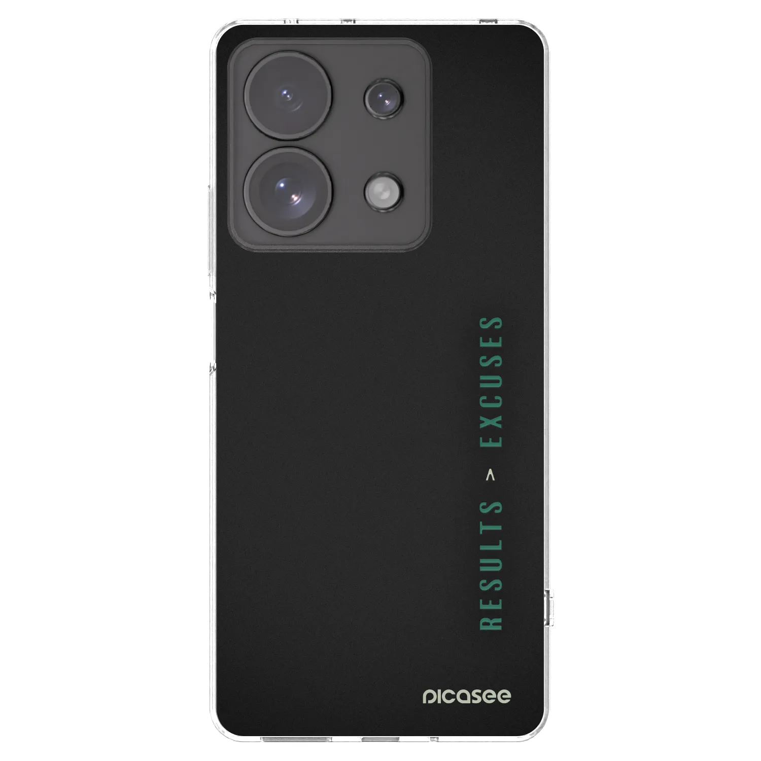 Picasee Xiaomi Redmi Note 13 Pro 4G Hülle - Transparentes Silikon - Results x Excuses