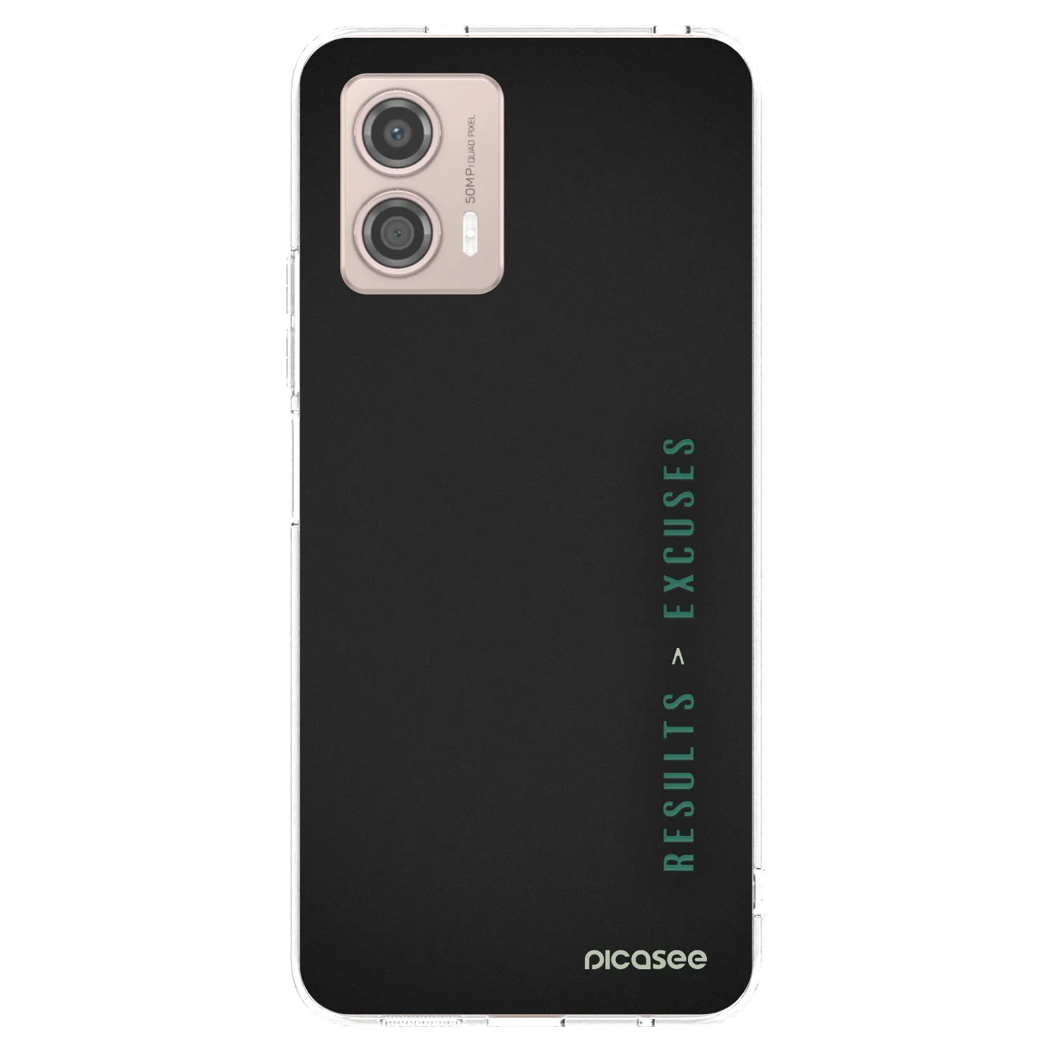 Picasee Motorola Moto G53 5G Hülle - Transparentes Silikon - Results x Excuses