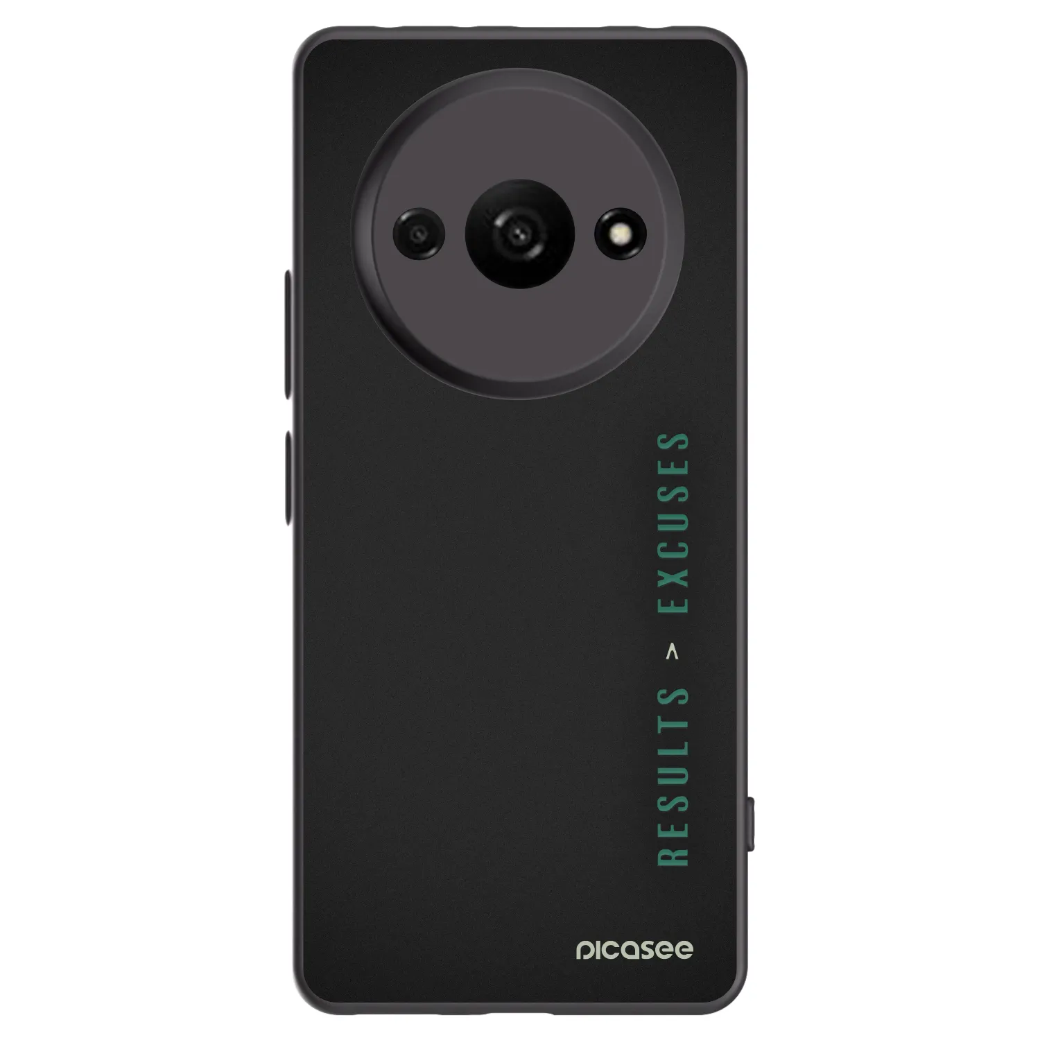 Picasee Xiaomi Redmi A3 Hülle - Schwarzes Silikon - Results x Excuses