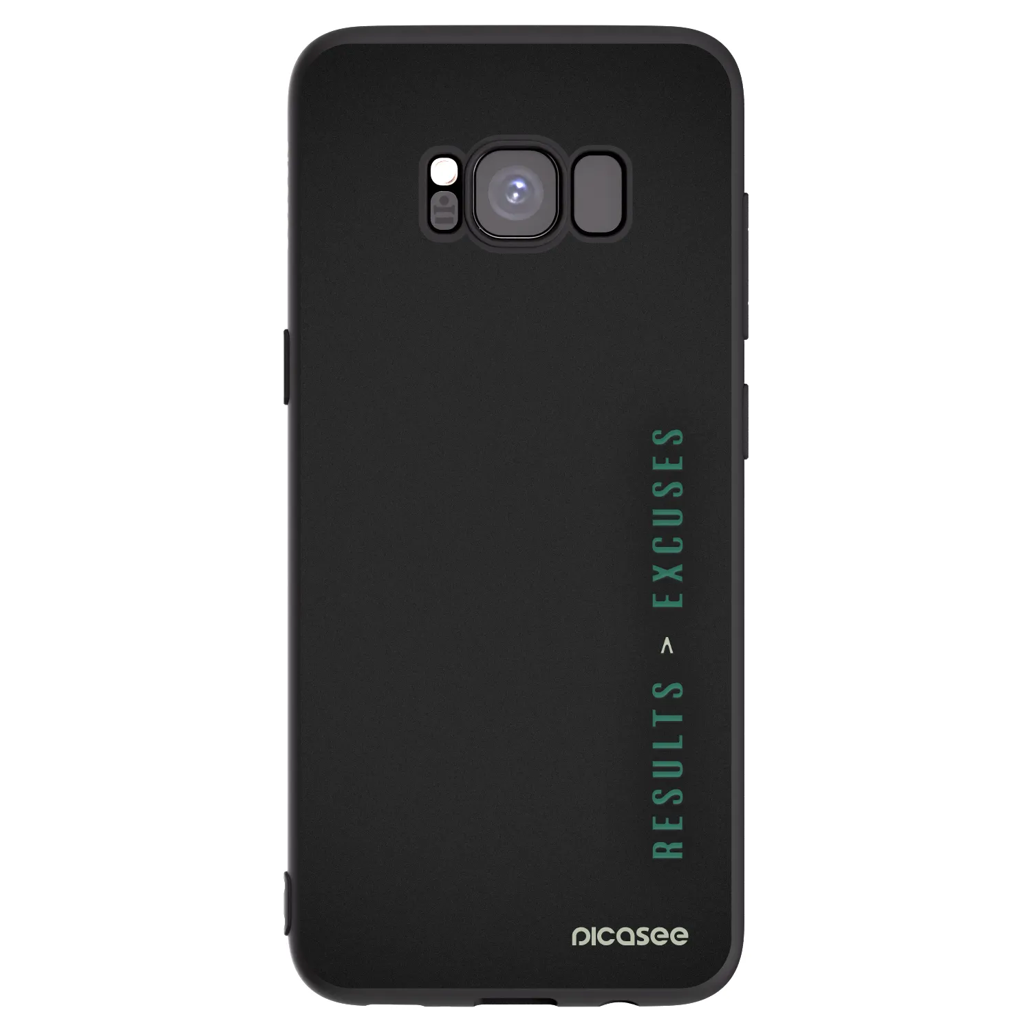 Picasee Samsung Galaxy S8 G950F Hülle - Schwarzes Silikon - Results x Excuses