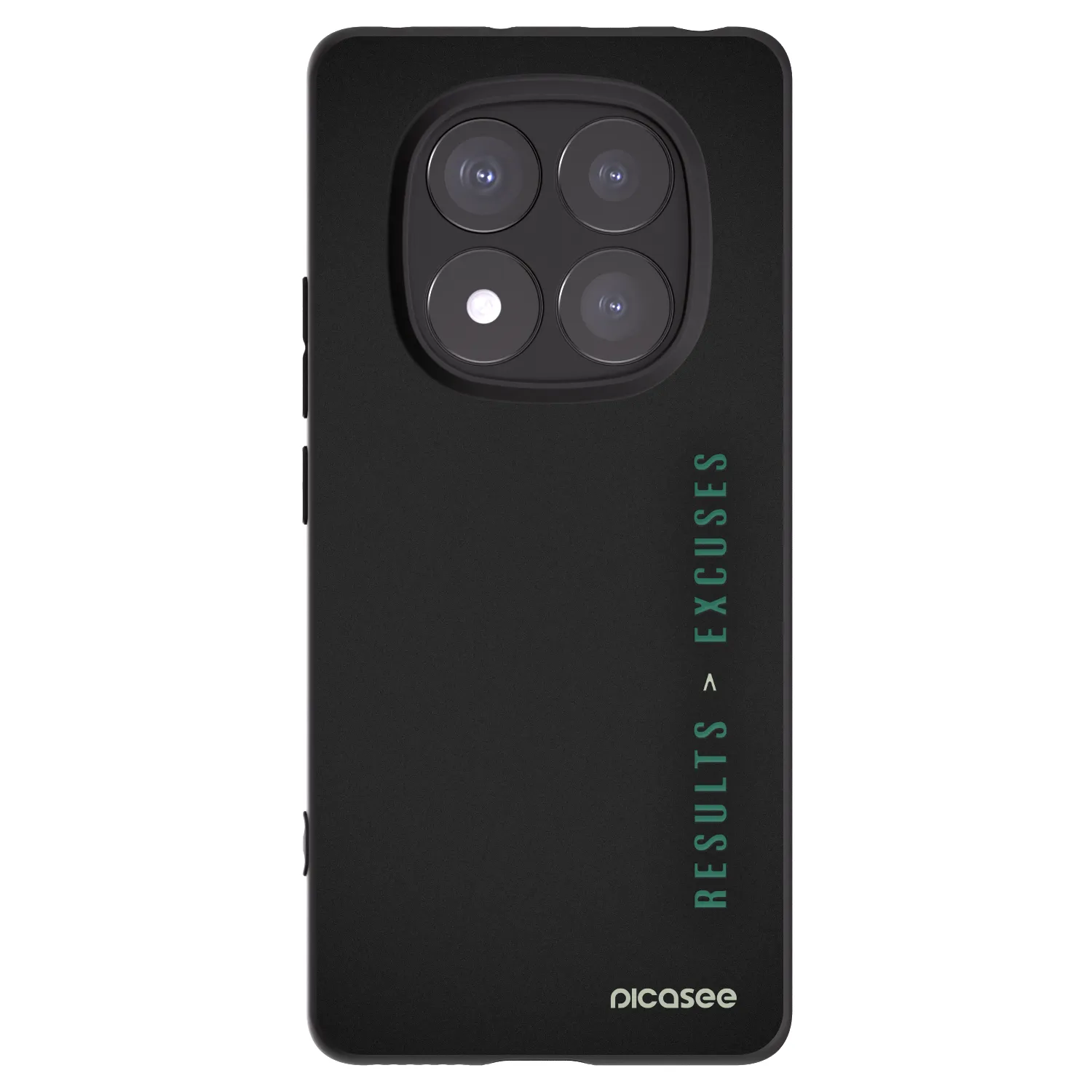 Picasee Xiaomi Redmi Note 14 Pro 5G Hülle - Schwarzes Silikon - Results x Excuses