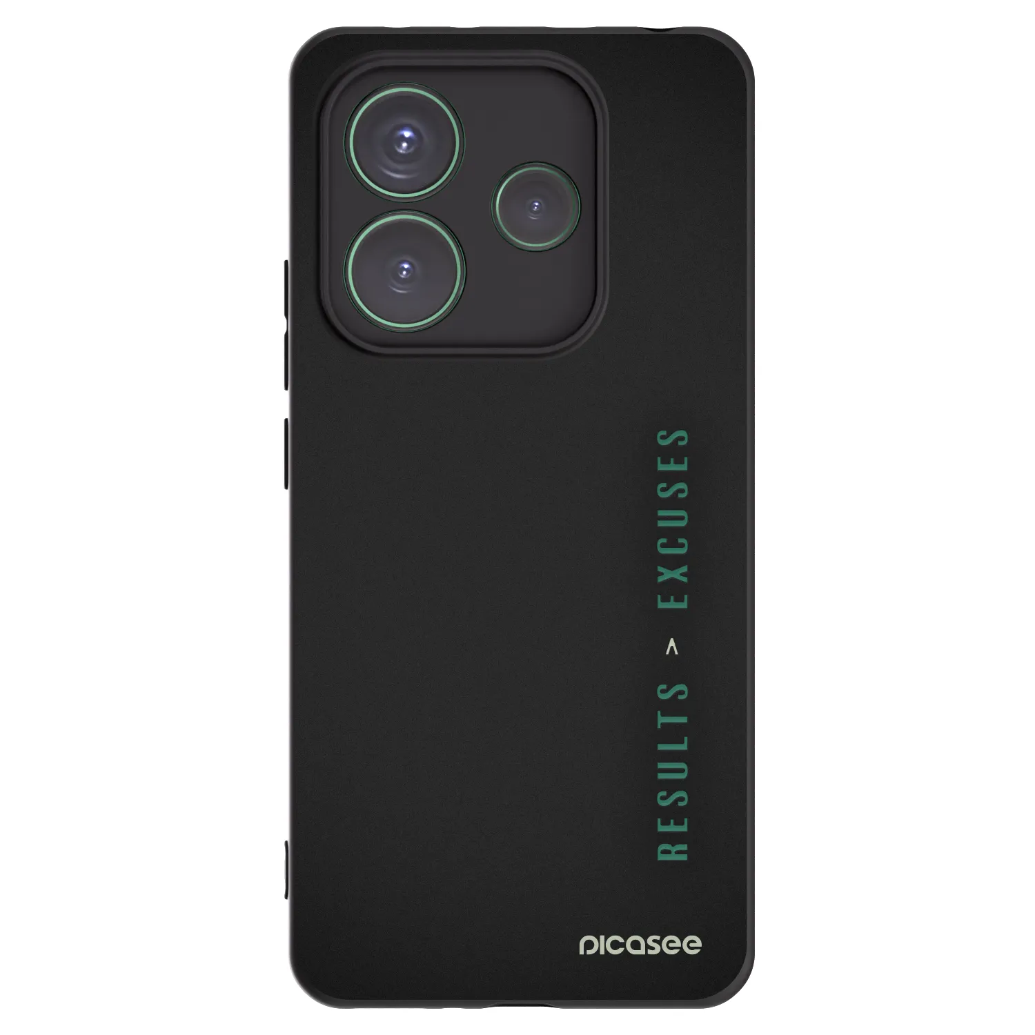 Picasee Xiaomi Redmi Note 14 5G Hülle - Schwarzes Silikon - Results x Excuses
