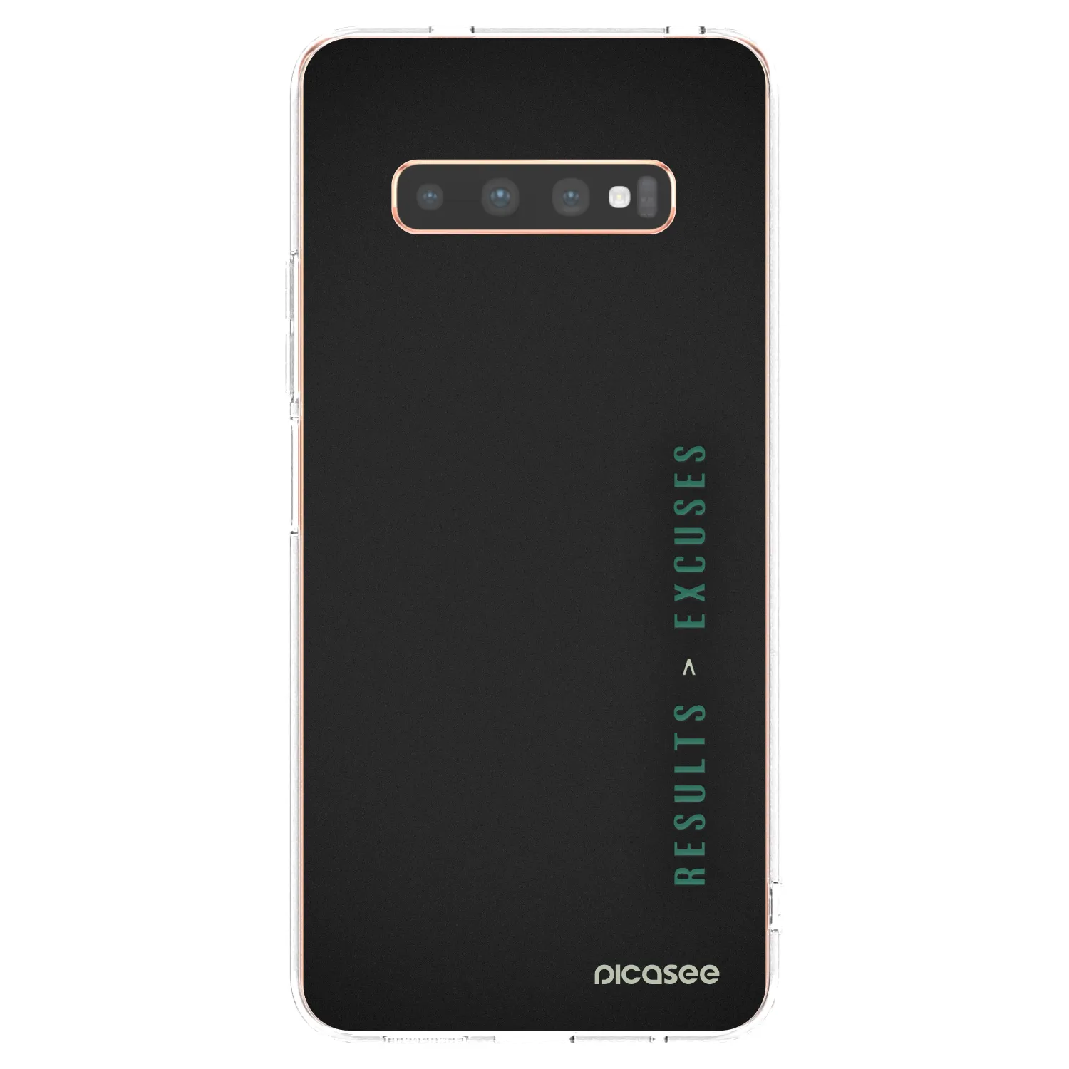 Picasee Samsung Galaxy S10 Plus G975 Hülle - Transparentes Silikon - Results x Excuses