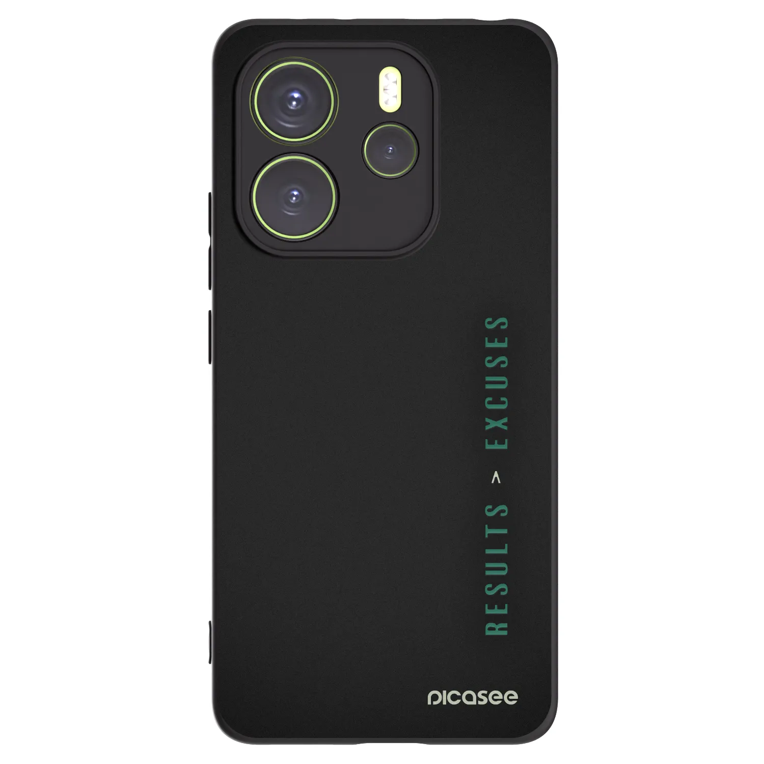 Picasee Xiaomi Redmi Note 14 4G Hülle - Schwarzes Silikon - Results x Excuses