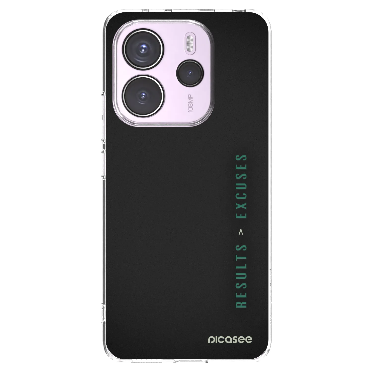 Picasee Xiaomi Redmi Note 14 4G Hülle - Transparentes Silikon - Results x Excuses
