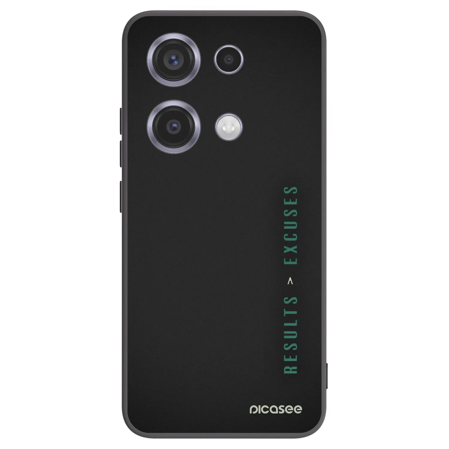 Picasee Xiaomi Redmi Note 14S Hülle - Schwarzes Silikon - Results x Excuses