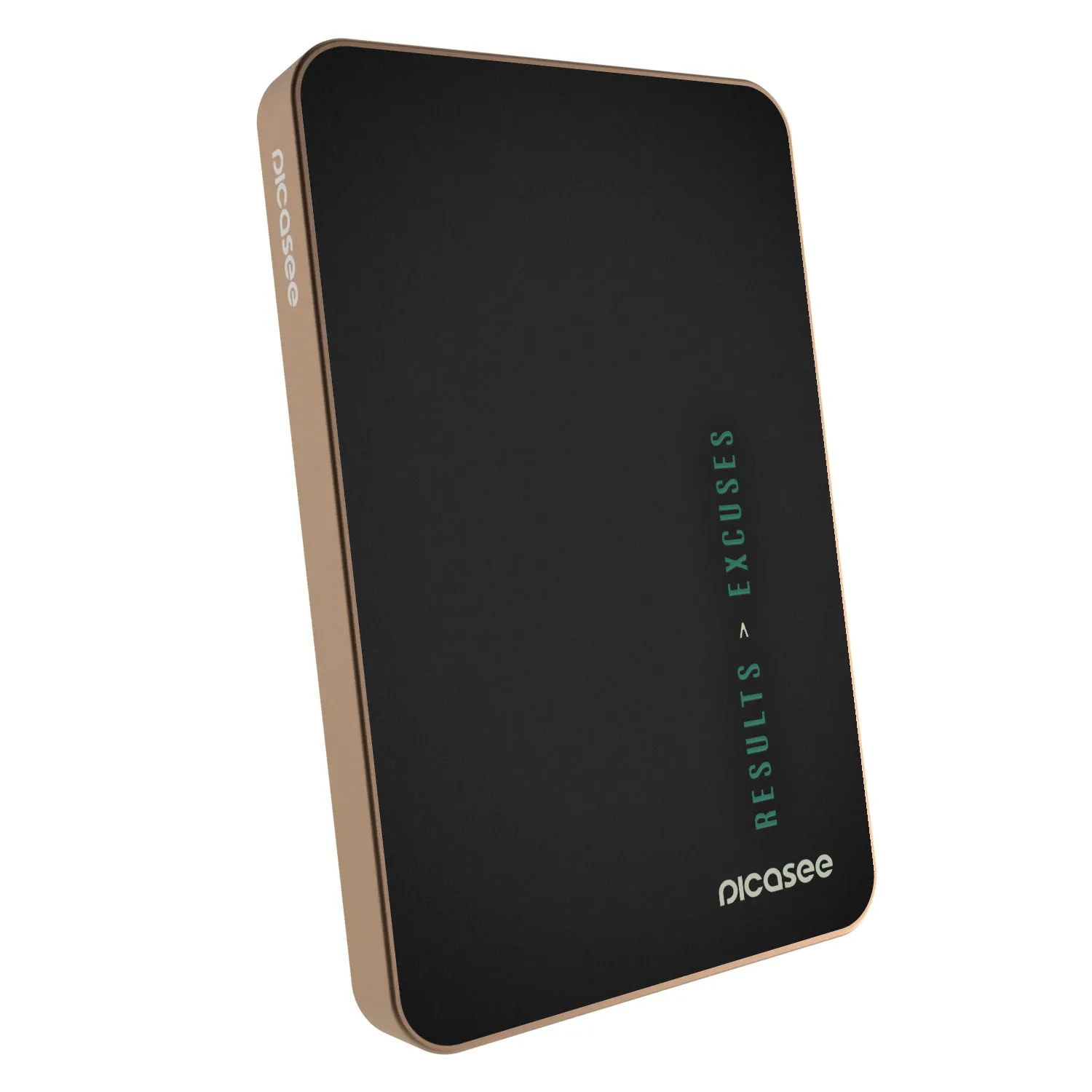 Picasee Powerbank mit MagSafe 5 000 mAh Golden - Results x Excuses
