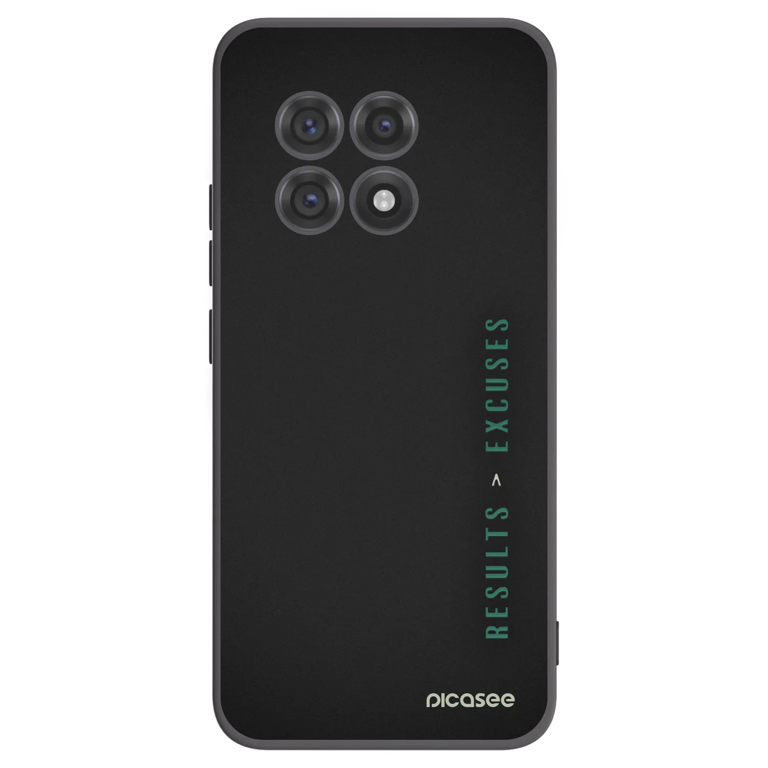Picasee OnePlus 13R 5G Hülle - Schwarzes Silikon - Results x Excuses