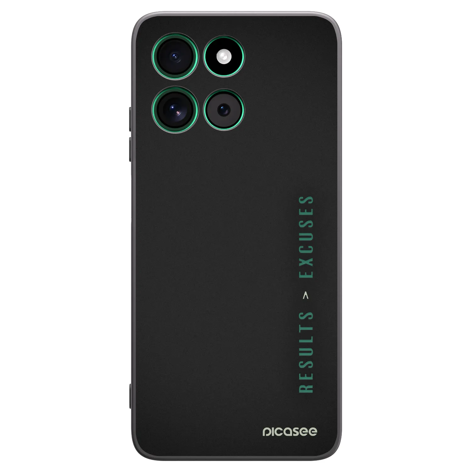 Picasee Motorola Moto G57 Power Hülle - Schwarzes Silikon - Results x Excuses