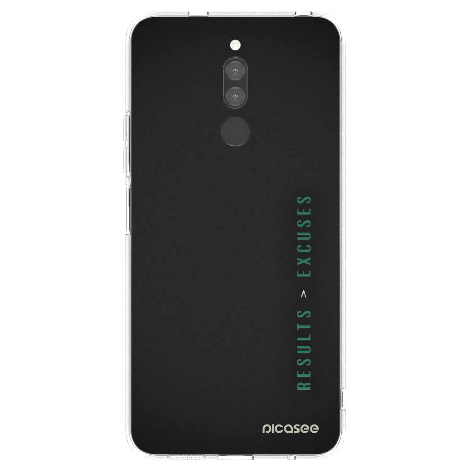 Picasee Xiaomi Redmi 8 Hülle - Transparentes Silikon - Results x Excuses