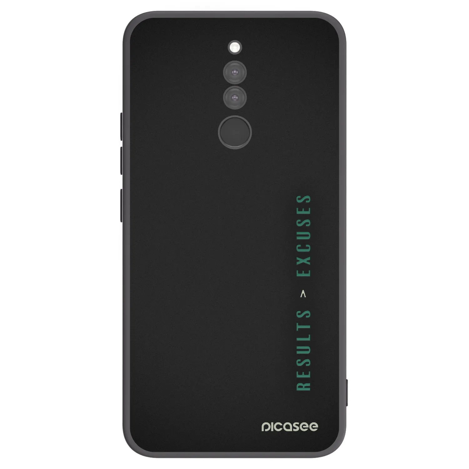 Picasee Xiaomi Redmi 8 Hülle - Schwarzes Silikon - Results x Excuses