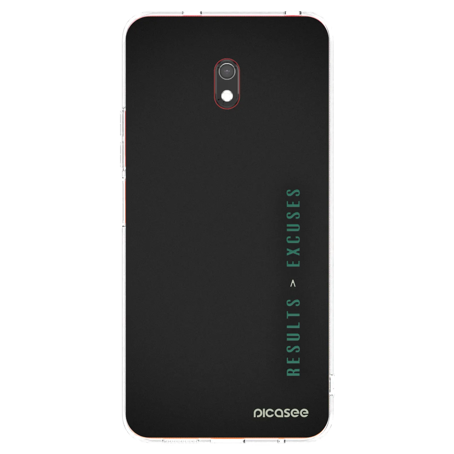 Picasee Xiaomi Redmi 8A Hülle - Transparentes Silikon - Results x Excuses