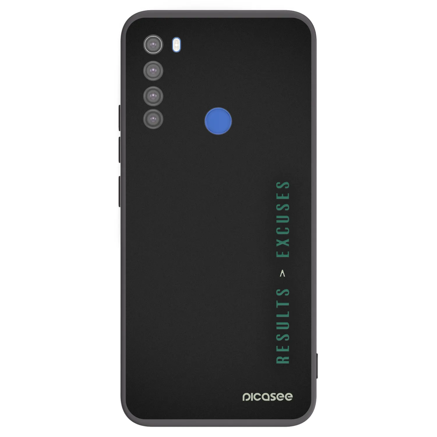 Picasee Xiaomi Redmi Note 8T Hülle - Schwarzes Silikon - Results x Excuses