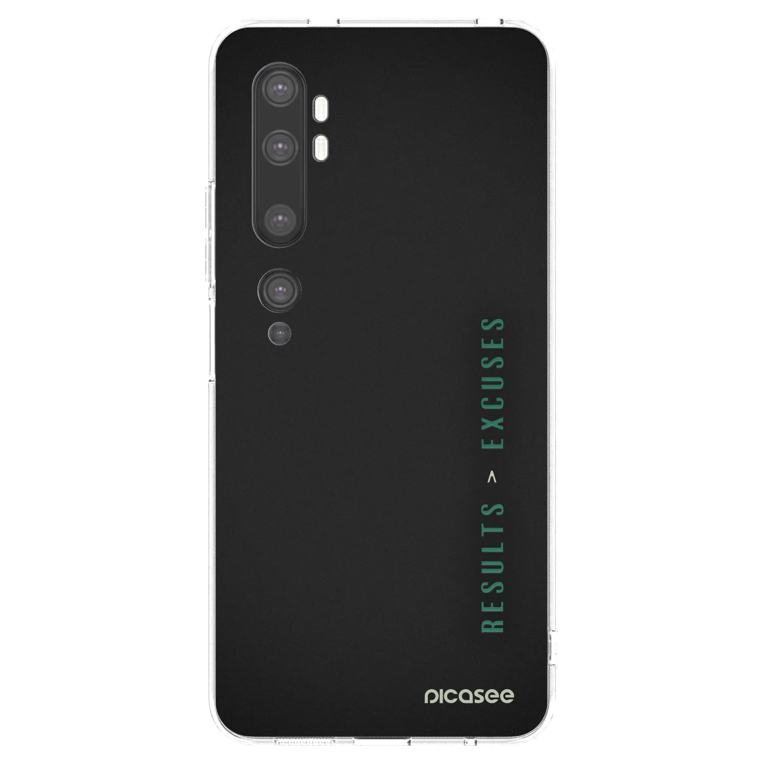 Picasee Xiaomi Mi Note 10 (Pro) Hülle - Transparentes Silikon - Results x Excuses