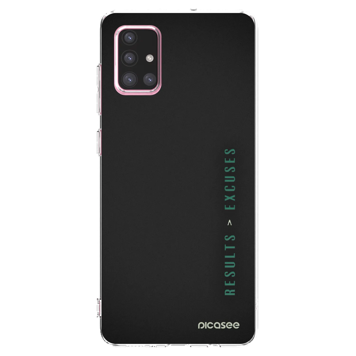 Picasee Samsung Galaxy A71 A715F Hülle - Transparentes Silikon - Results x Excuses