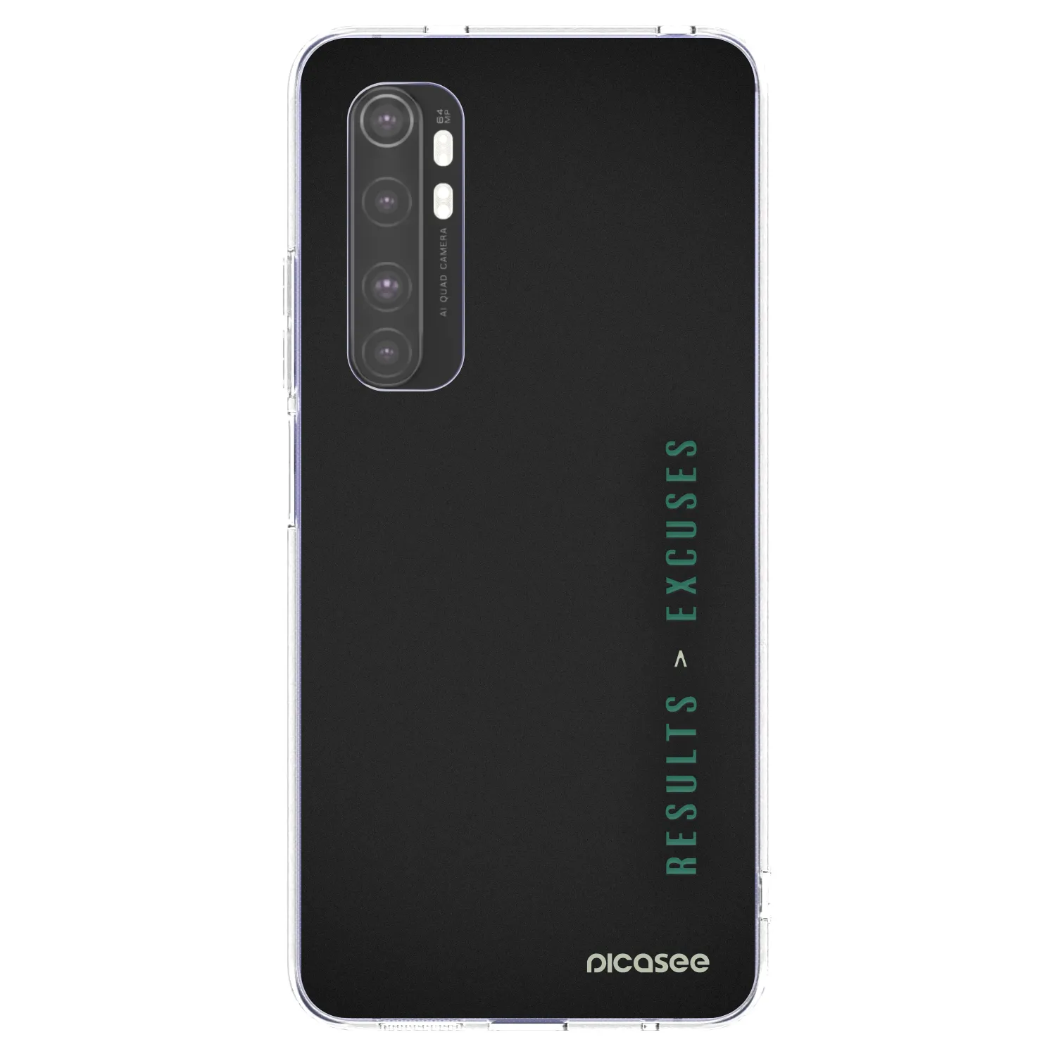 Picasee Xiaomi Mi Note 10 Lite Hülle - Transparentes Silikon - Results x Excuses