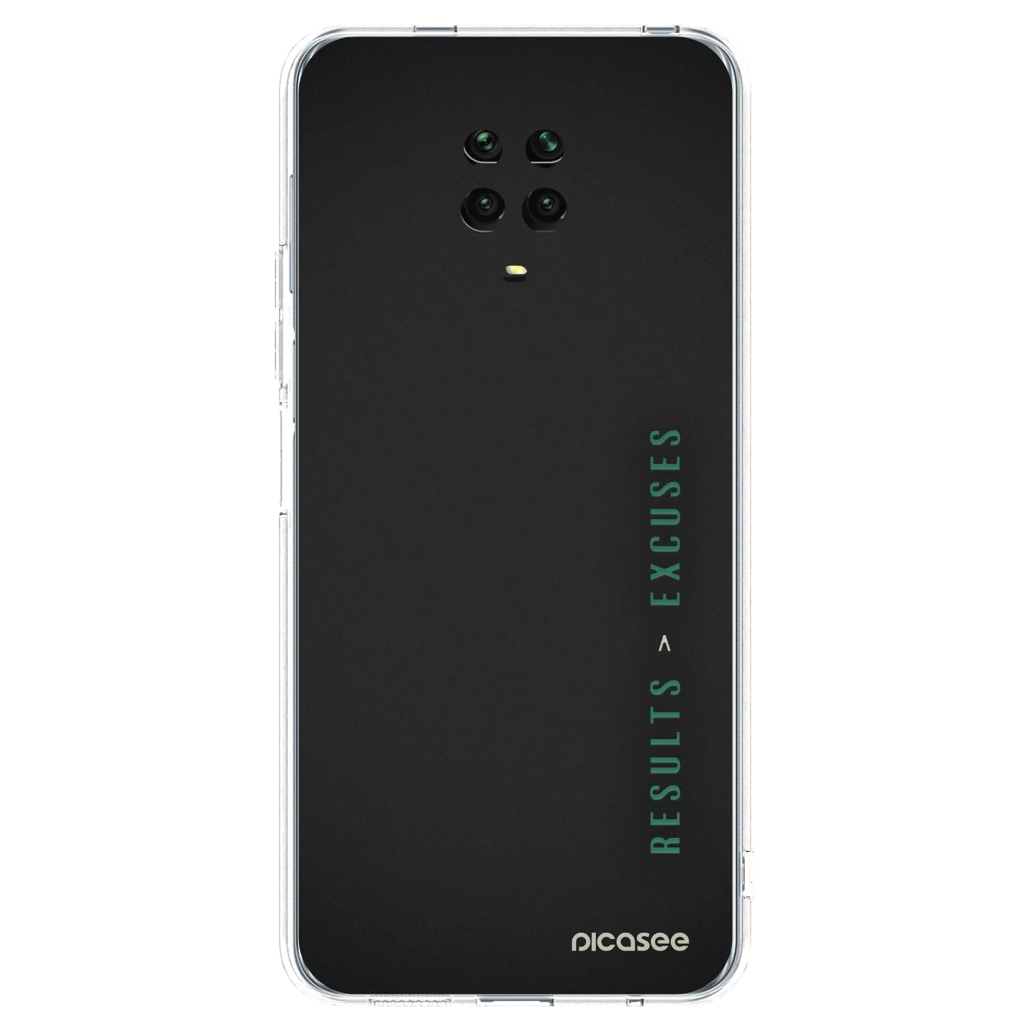 Picasee Xiaomi Redmi Note 9S Hülle - Transparentes Silikon - Results x Excuses