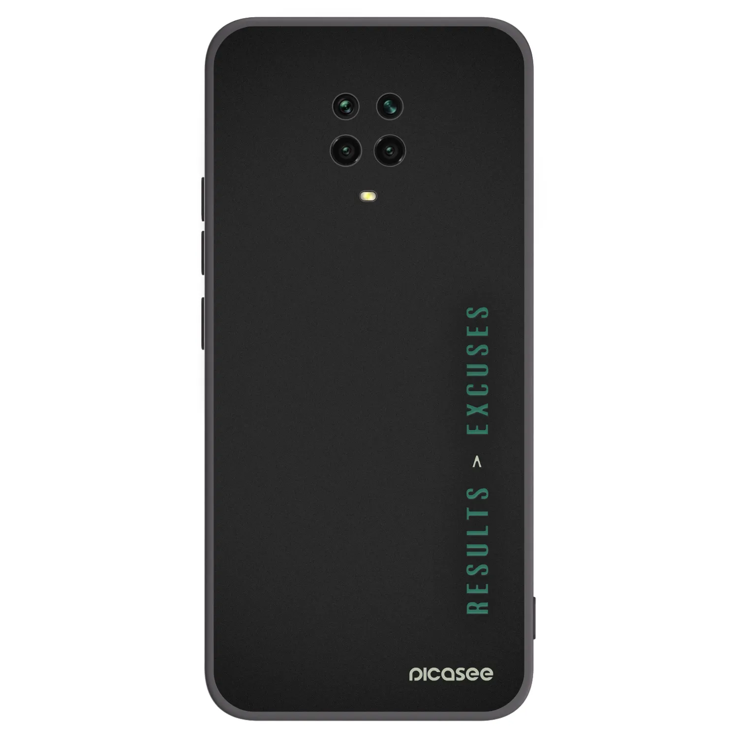 Picasee Xiaomi Redmi Note 9S Hülle - Schwarzes Silikon - Results x Excuses