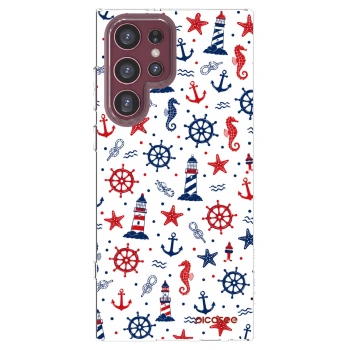 Picasee Samsung Galaxy S22 Ultra 5G Hülle - Transparentes Silikon - Sailor Vibes