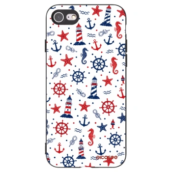Picasee Apple iPhone SE 2022 Hülle - Schwarzes Silikon - Sailor Vibes