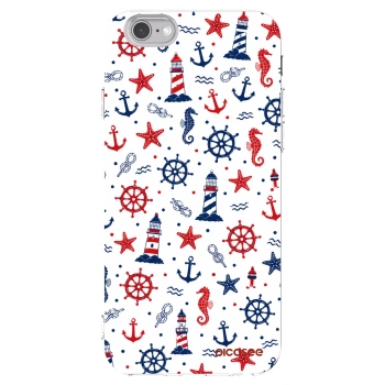 Picasee Apple iPhone 6/6S Hülle - Transparentes Silikon - Sailor Vibes