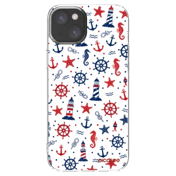 Picasee Apple iPhone 15 Plus Hülle - Transparentes Silikon - Sailor Vibes