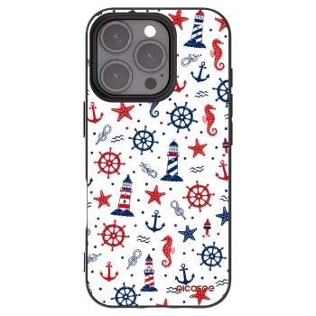 Picasee Apple iPhone 16 Pro Hülle - Schwarzes Silikon - Sailor Vibes