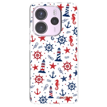 Picasee Xiaomi Redmi Note 14 4G Hülle - Transparentes Silikon - Sailor Vibes