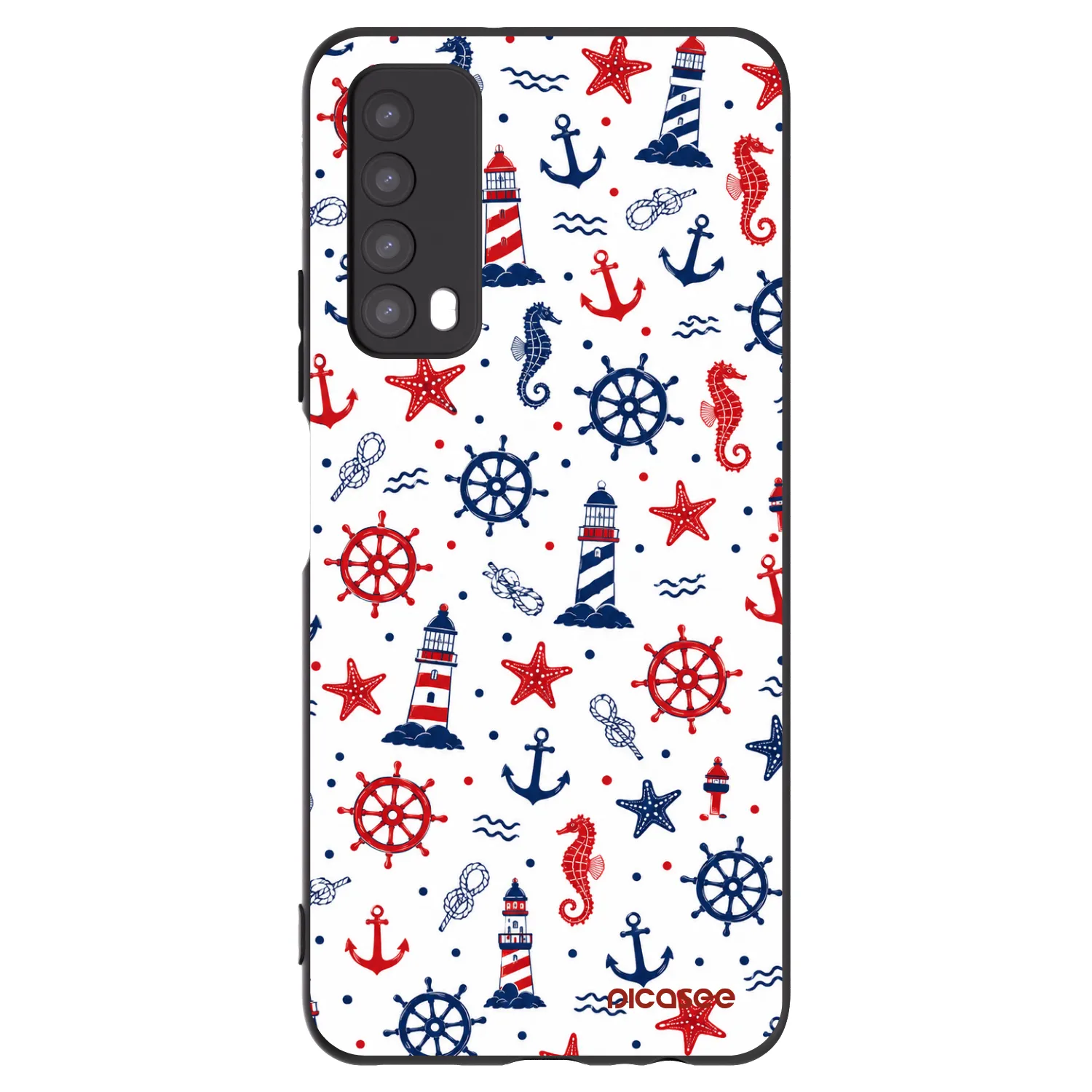 Picasee Huawei P Smart 2021 Hülle - Schwarzes Silikon - Sailor Vibes