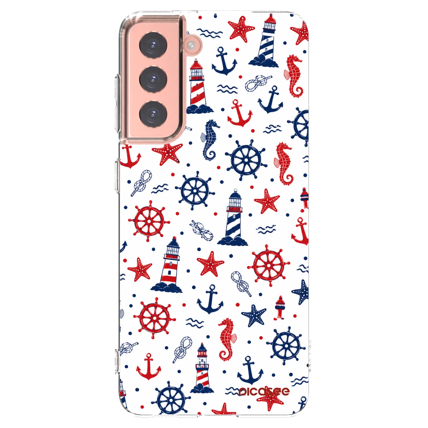 Picasee Samsung Galaxy S21 5G G991B Hülle - Transparentes Silikon - Sailor Vibes