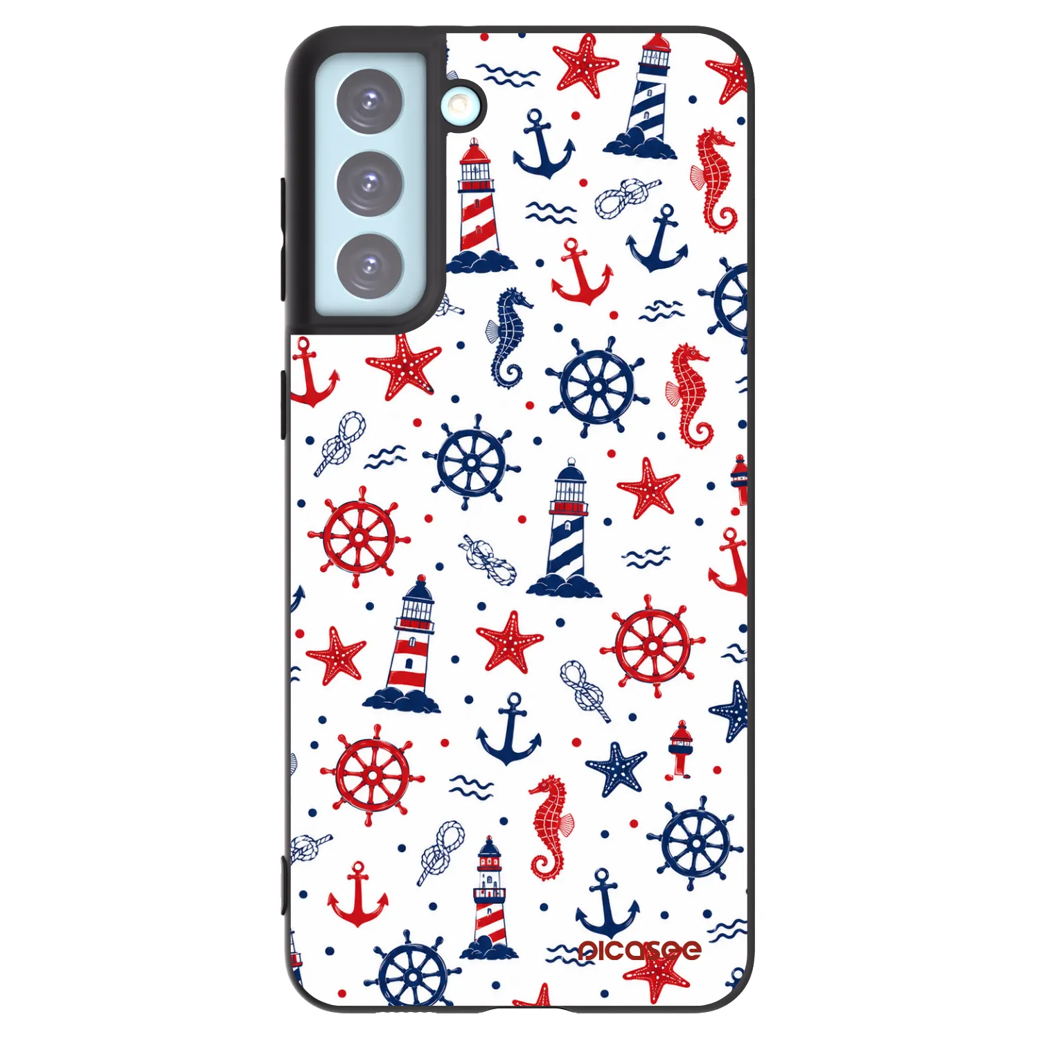 Picasee Samsung Galaxy S21+ 5G G996F Hülle - Schwarzes Silikon - Sailor Vibes