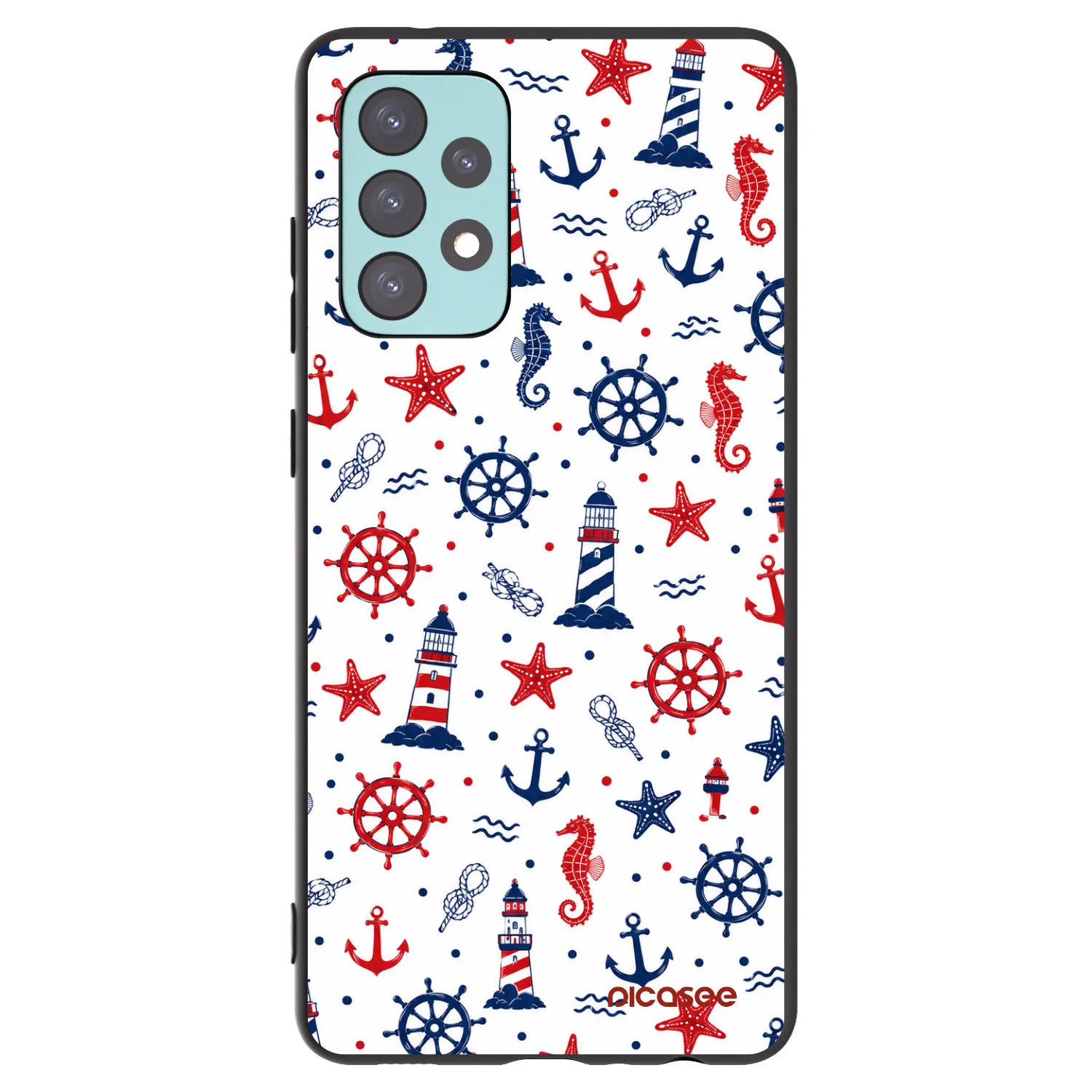 Picasee Samsung Galaxy A72 A725F Hülle - Schwarzes Silikon - Sailor Vibes