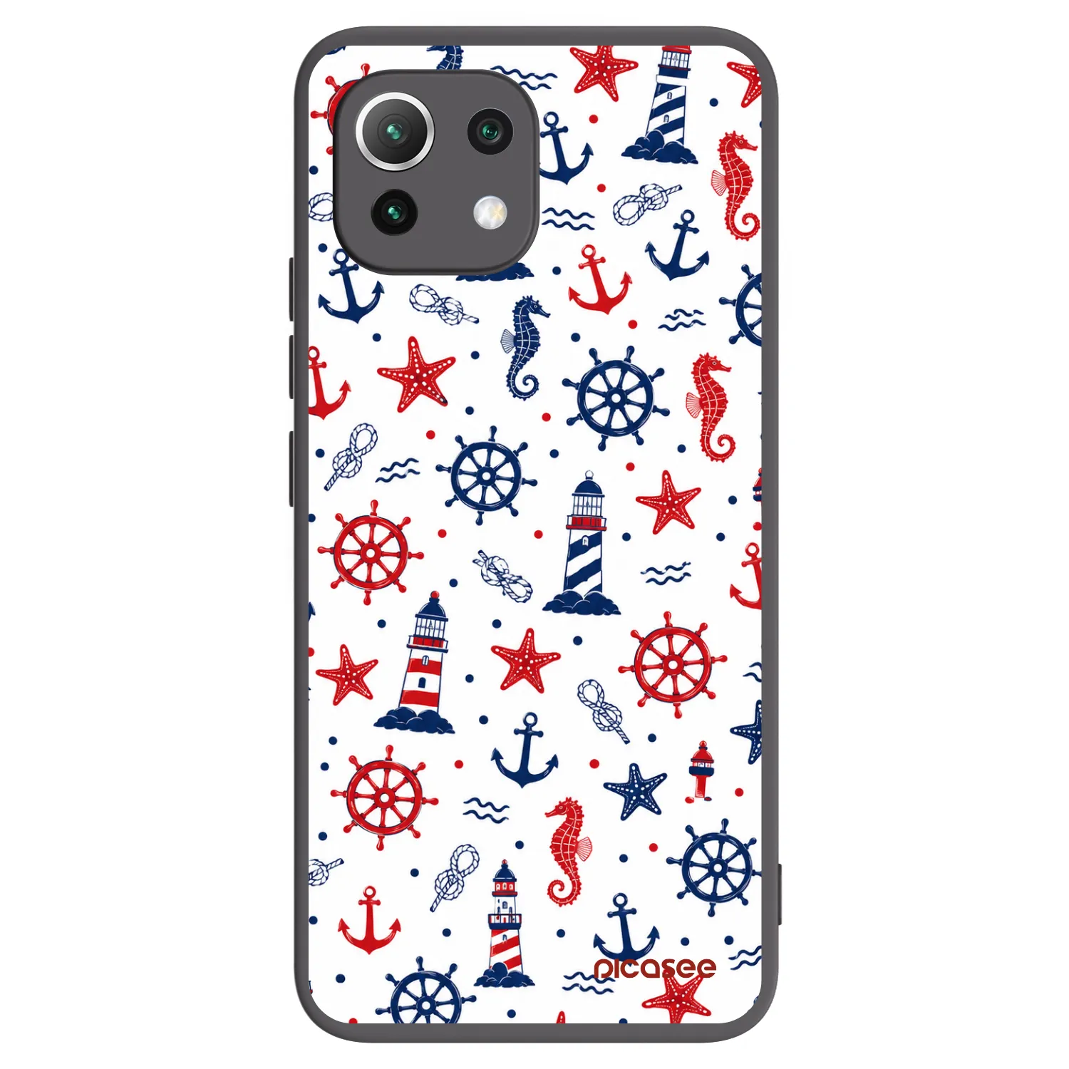 Picasee Xiaomi Mi 11 Lite Hülle - Schwarzes Silikon - Sailor Vibes