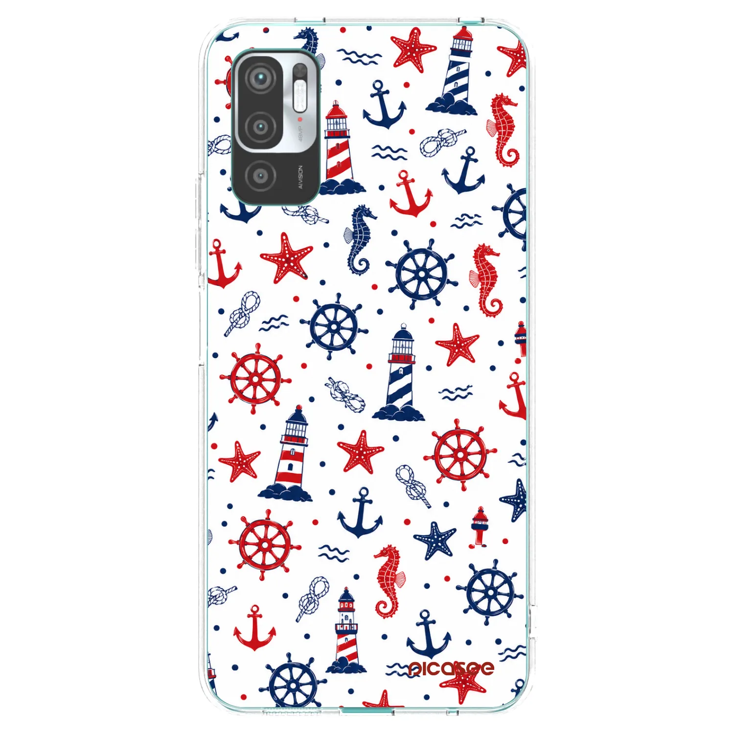 Picasee Xiaomi Redmi Note 10 5G Hülle - Transparentes Silikon - Sailor Vibes