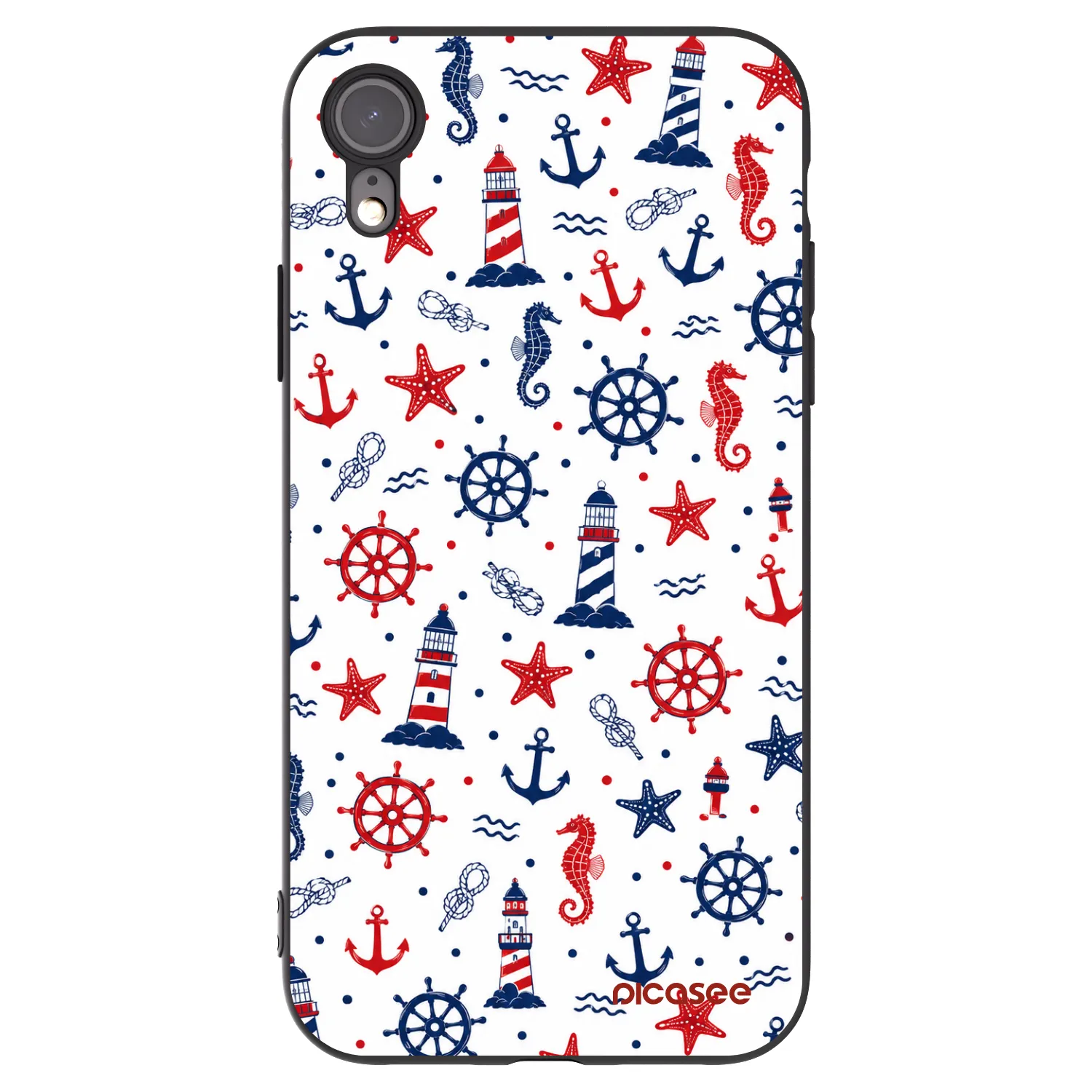 Picasee Apple iPhone 6 Plus/6S Plus Hülle - Schwarzes Silikon - Sailor Vibes